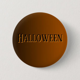 Badge Rond 5 Cm Épingle à bouton Halloween en terre cuite minimali