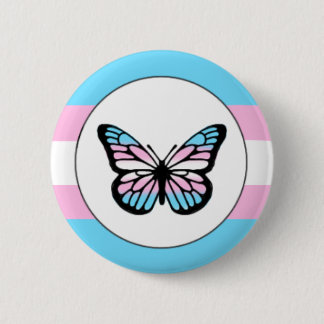 Badge Rond 5 Cm Épingle à papillon transgenre Pride