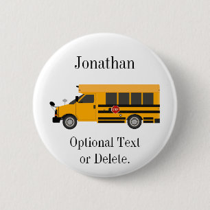 Badge Rond 5 Cm Épingle de boutons de bus pour enfants de l'écol