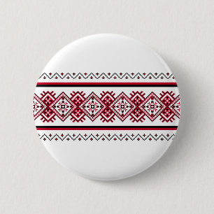 Badge Rond 5 Cm Épingle de broderie ukrainienne Vyshyvanka