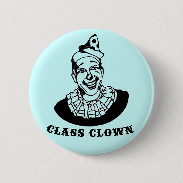 Badge Rond 5 Cm Épingle de clown Vintage (Devant)