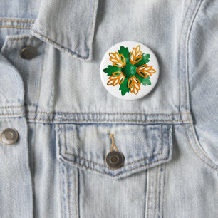 Badge Rond 5 Cm Épingle de décoration de cadeau de fleur de margue