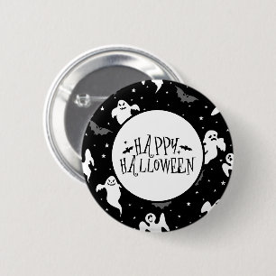 Badge Rond 5 Cm Épingle de fantôme Halloween