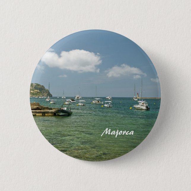 Badge Rond 5 Cm Épingle de Majorque (Devant)