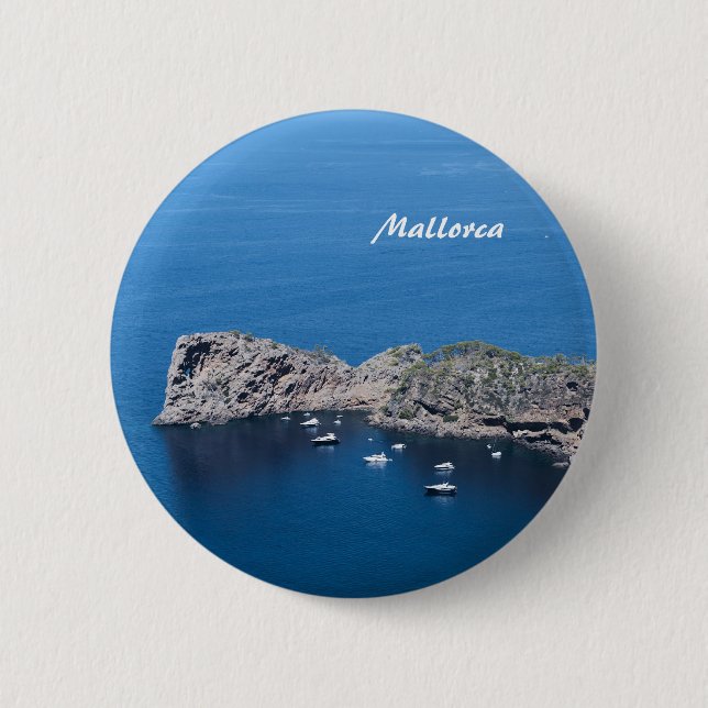 Badge Rond 5 Cm Épingle de Majorque (Devant)