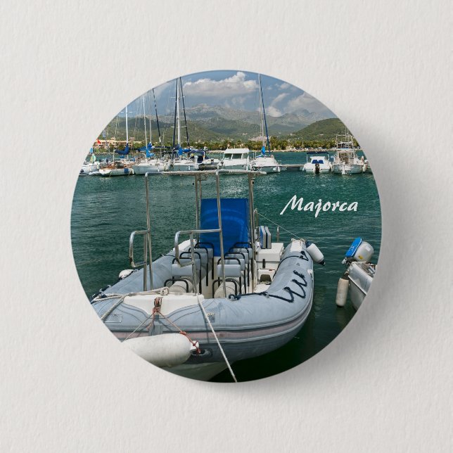 Badge Rond 5 Cm Épingle de Majorque (Devant)