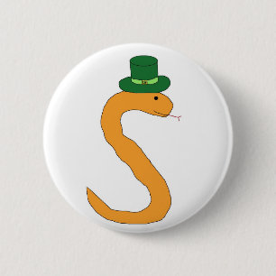 Badge Rond 5 Cm épingle de serpent irlandais