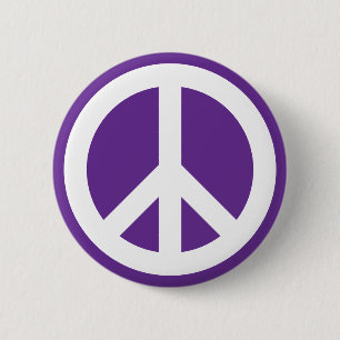 Badge Rond 5 Cm épingle de signe de paix pinback coloré rétro