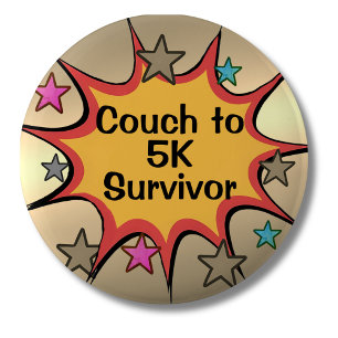 Badge Rond 5 Cm Épingle de survie pour le défi Couch to 5K - un ac
