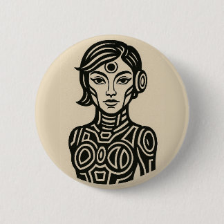 Badge Rond 5 Cm Épingle Future Sigils