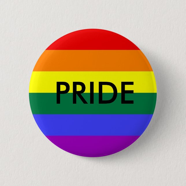 Badge Rond 5 Cm Épingle Gay pride (Devant)