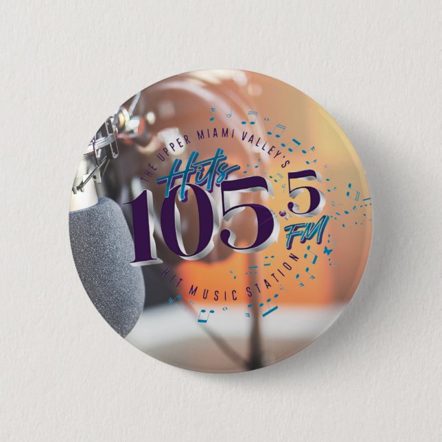 Badge Rond 5 Cm Épingle Hits (Devant)