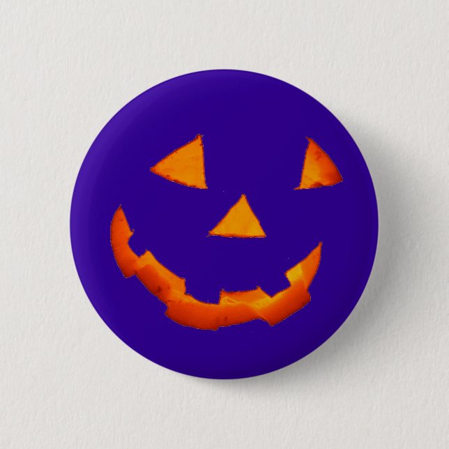 Badge Rond 5 Cm Épingle Jack-o-lanterne (Devant)