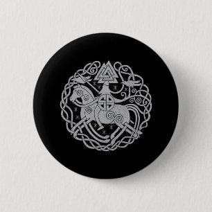 Badge Rond 5 Cm Épingle Odin/Insigne