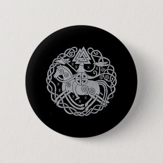 Badge Rond 5 Cm Épingle Odin/Insigne