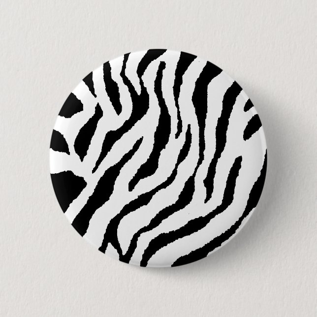 Badge Rond 5 Cm Épingle rayée zèbre (Devant)