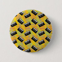 Épingles à boutons de cassette de soirée rétro