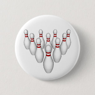 Badge Rond 5 Cm Épingles de Bowling - Bouton #2