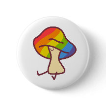 Épinglette de champignon de la fierté gay