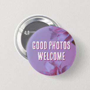 Badge Rond 5 Cm Épinglette de festival floral Bienvenue aux bonnes