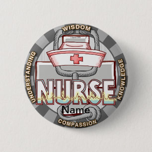 Badge Rond 5 Cm Épinglette de la sagesse infirmière