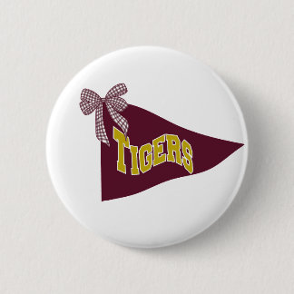 Badge Rond 5 Cm Épinglette d'esprit scolaire des Tigers de Drippin
