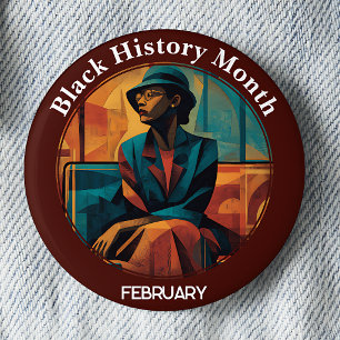 Badge Rond 5 Cm Épinglette du boycott des bus de Montgomery pour l