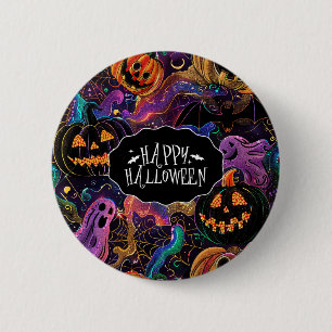 Badge Rond 5 Cm Épinglette Halloween