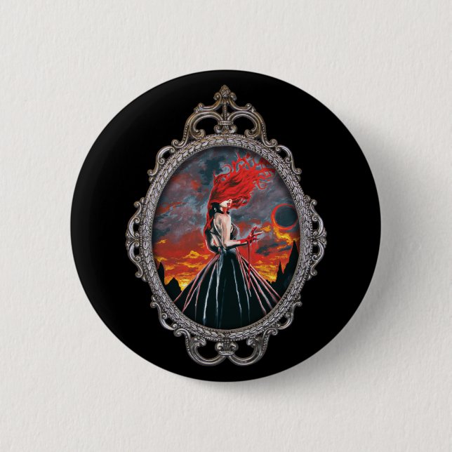 Badge Rond 5 Cm Épouse de Dracula (Devant)
