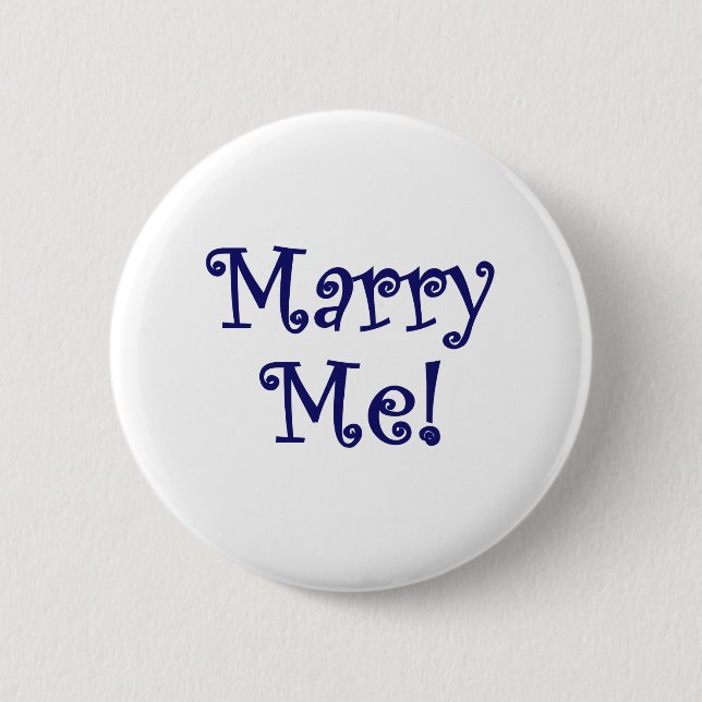 Badge Rond 5 Cm Épousez-moi ! (Devant)