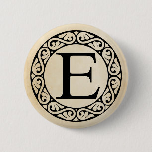 Badge Rond 5 Cm Epsilon de lettre d'alphabet grec