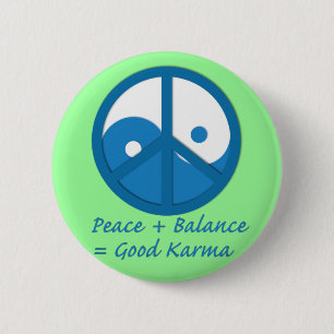 Badge Rond 5 Cm Équation pour bon Karma