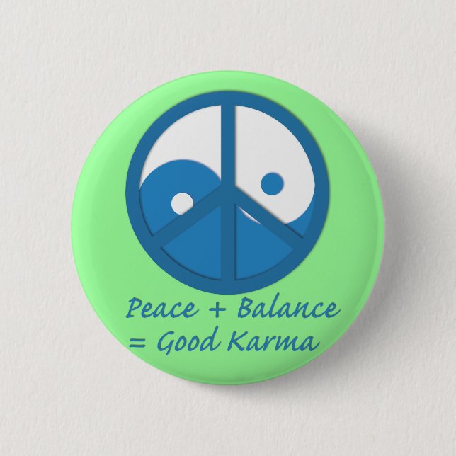 Badge Rond 5 Cm Équation pour bon Karma (Devant)