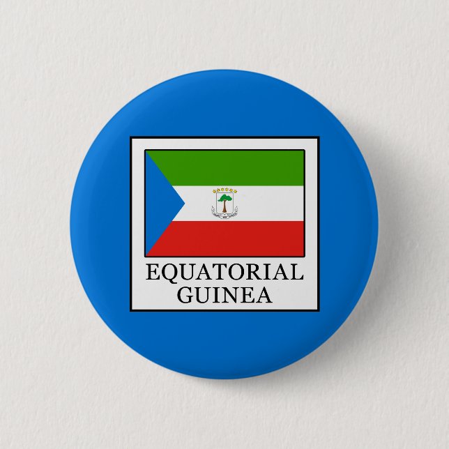 Badge Rond 5 Cm Equatorial Guinea (Devant)