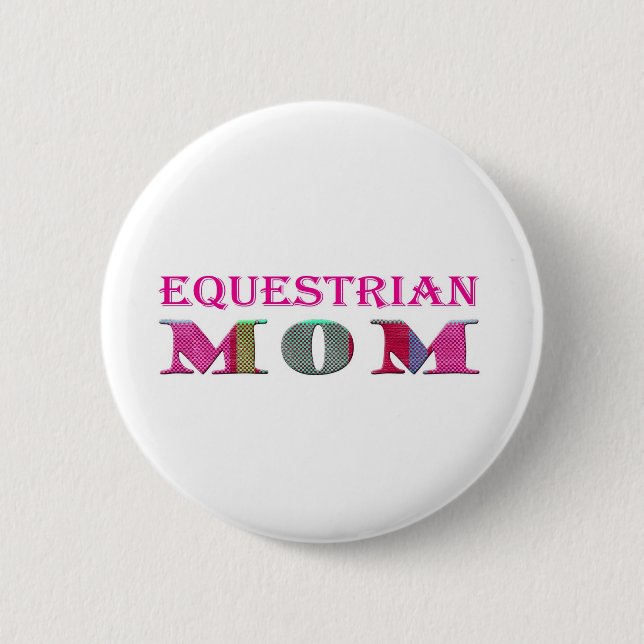 Badge Rond 5 Cm EquestrianMom (Devant)