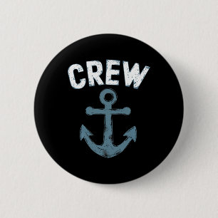 Badge Rond 5 Cm Équipage Ancre Naudtique Bateau Voile Marins Océan