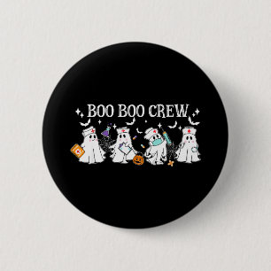 Badge Rond 5 Cm Équipage boo boo infirmière halloween infirmière d