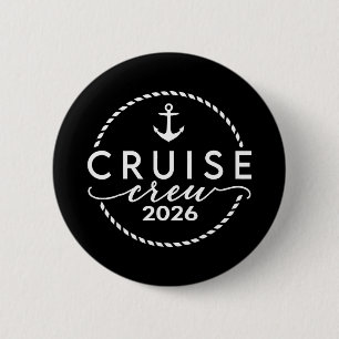 Badge Rond 5 Cm Équipage Croisière 2026 Croisière Famille Amis Vac