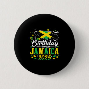 Badge Rond 5 Cm Équipage d'anniversaire Jamaïque 2025 Vacances en
