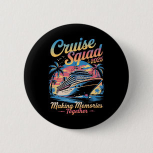 Badge Rond 5 Cm Équipage de croisière 2025 Croisière en famille Co
