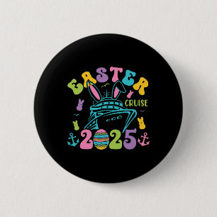 Badge Rond 5 Cm Équipage de croisière de Pâques 2025 Jour de Pâque