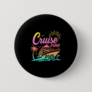 Badge Rond 5 Cm Équipage de croisière de vacances d'été 2025 Corre