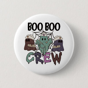 Badge Rond 5 Cm Équipage de la boite de l'infirmière d'Halloween
