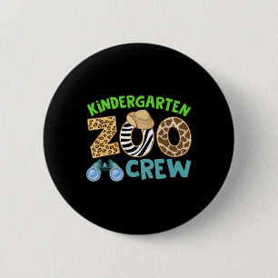 Badge Rond 5 Cm Équipage de la maternelle Zoo Safari d'animaux sau