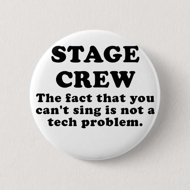 Badge Rond 5 Cm Équipage d'étape le fait que vous biseautés (Devant)