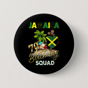 Badge Rond 5 Cm Équipage du 70e anniversaire en Jamaïque Voyage de