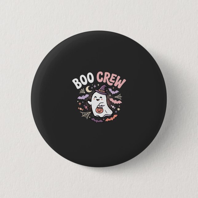 Badge Rond 5 Cm Équipage fantôme de Halloween (Devant)