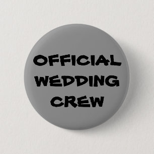 Badge Rond 5 Cm Équipage officiel de mariage
