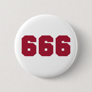 Badge Rond 5 Cm Équipe 666