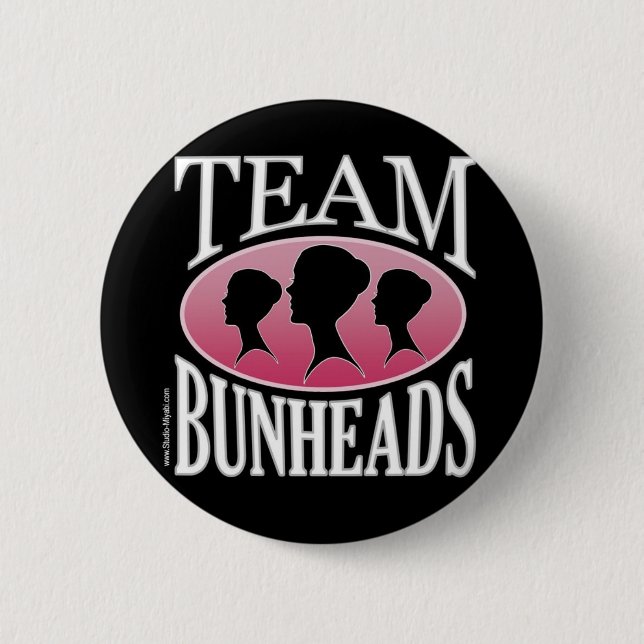 Badge Rond 5 Cm Équipe Bunheads (personnalisable) (Devant)